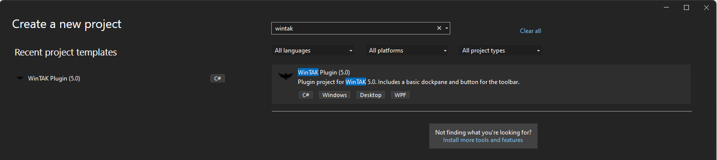 WinTAK Plugin VSIX - hugo